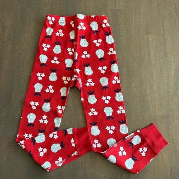 Hanna Andersson size 5 Pear Tree Holiday Long John Pajamas - Picture 5 of 7